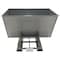 Vestil Light Duty Self-Dumping Hopper 2.5 Cubic Yard 2000 lb Gray D-250-LD-GY-SG - alternate 4